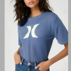 Blue Hurley Youth/Juniors Extra Large T-Shirt NWOT